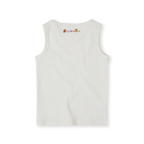 Goldie + Ace Rib Tank - White