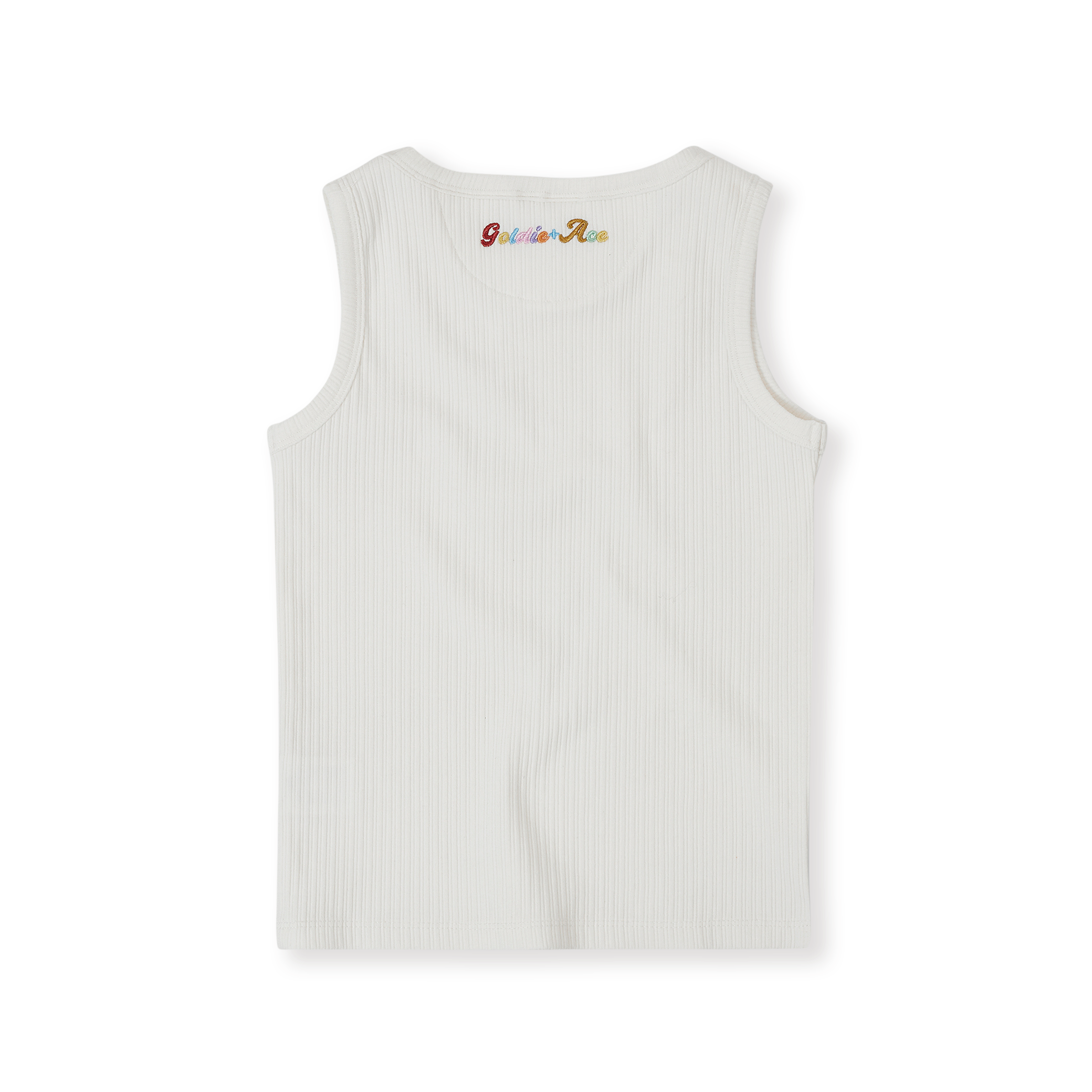 Goldie + Ace Rib Tank - White