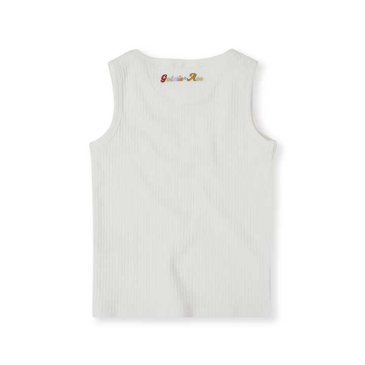 Goldie + Ace Rib Tank - White