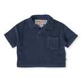 Oversized Terry Polo - Navy