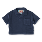 Goldie + Ace Oversized Terry Polo - Navy