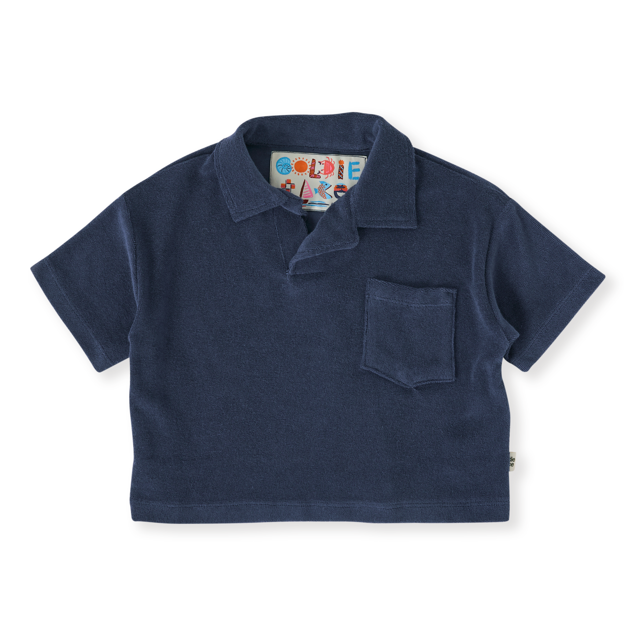 Goldie + Ace Oversized Terry Polo - Navy