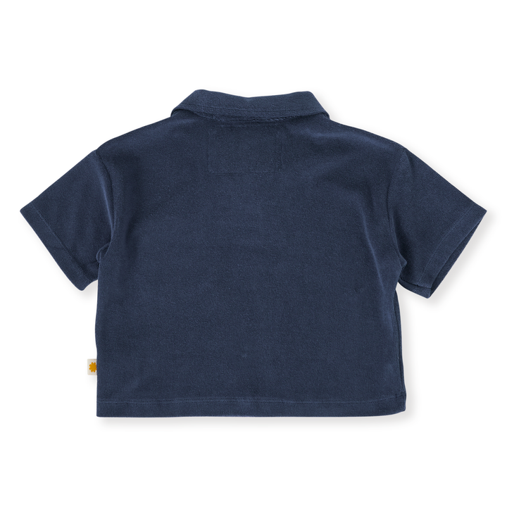 Goldie + Ace Oversized Terry Polo - Navy