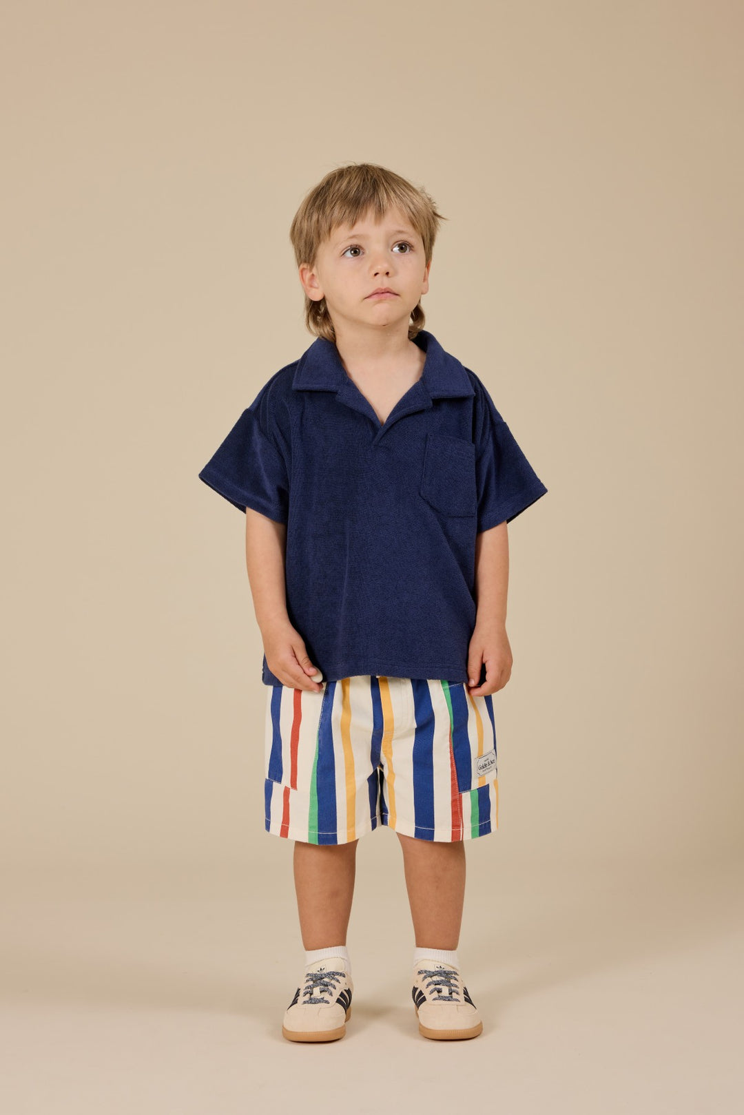 Goldie + Ace Oversized Terry Polo - Navy
