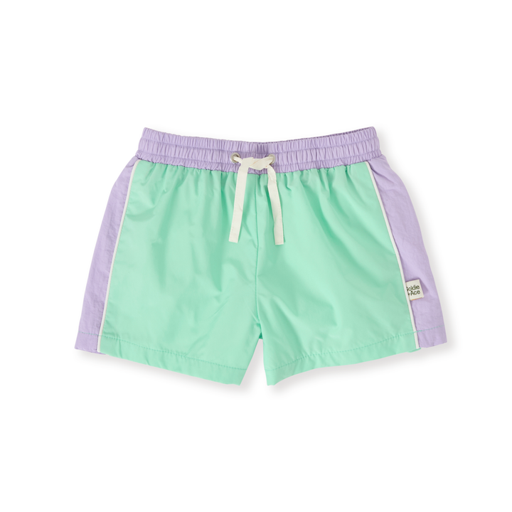Goldie + Ace Retro Sporty Shorts - Peapod/ - Lilac