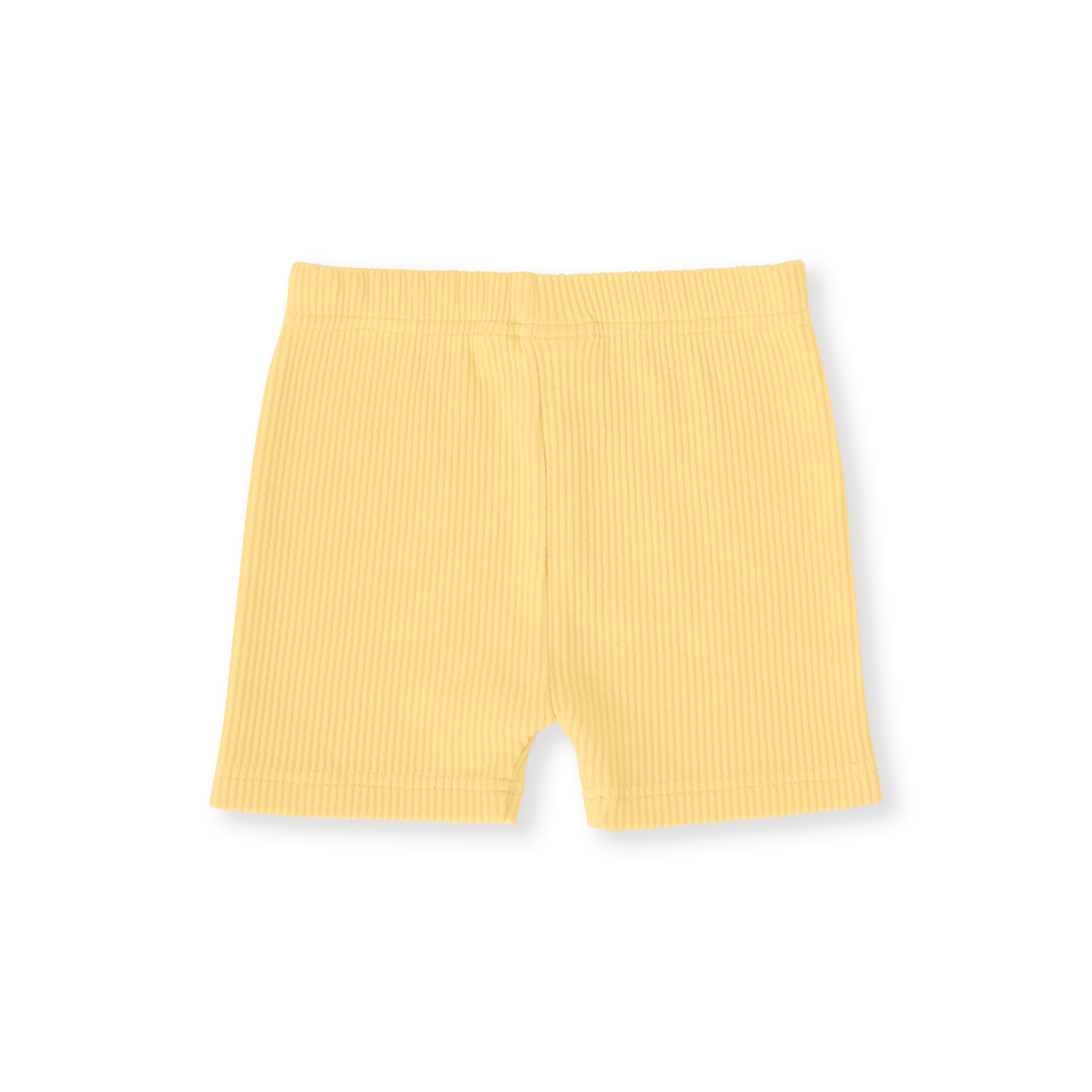Goldie + Ace Lara Rib Shorties - Lemon