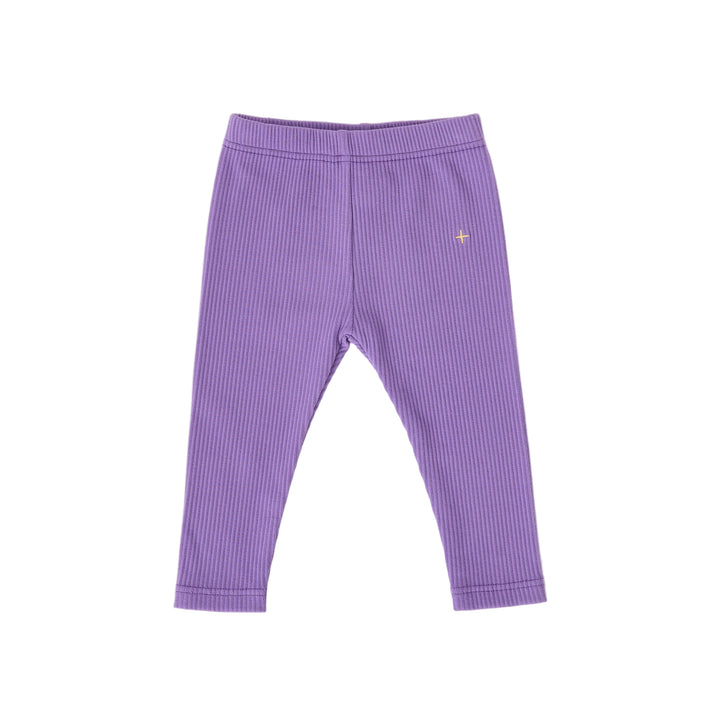 Goldie + Ace Bowie Rib Legging - Grape