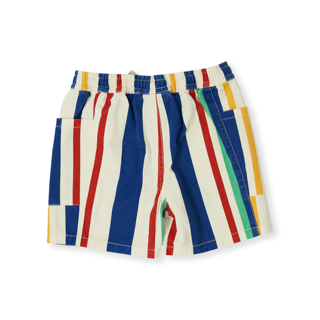 Goldie + Ace Noah Denim Pocket Shorts - 90'S Bold Stripe