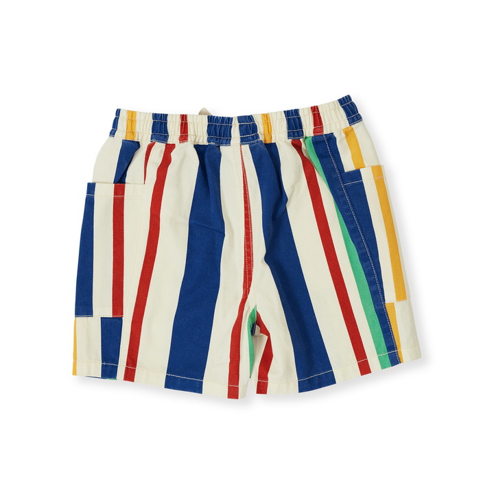 Goldie + Ace Noah Denim Pocket Shorts - 90'S Bold Stripe