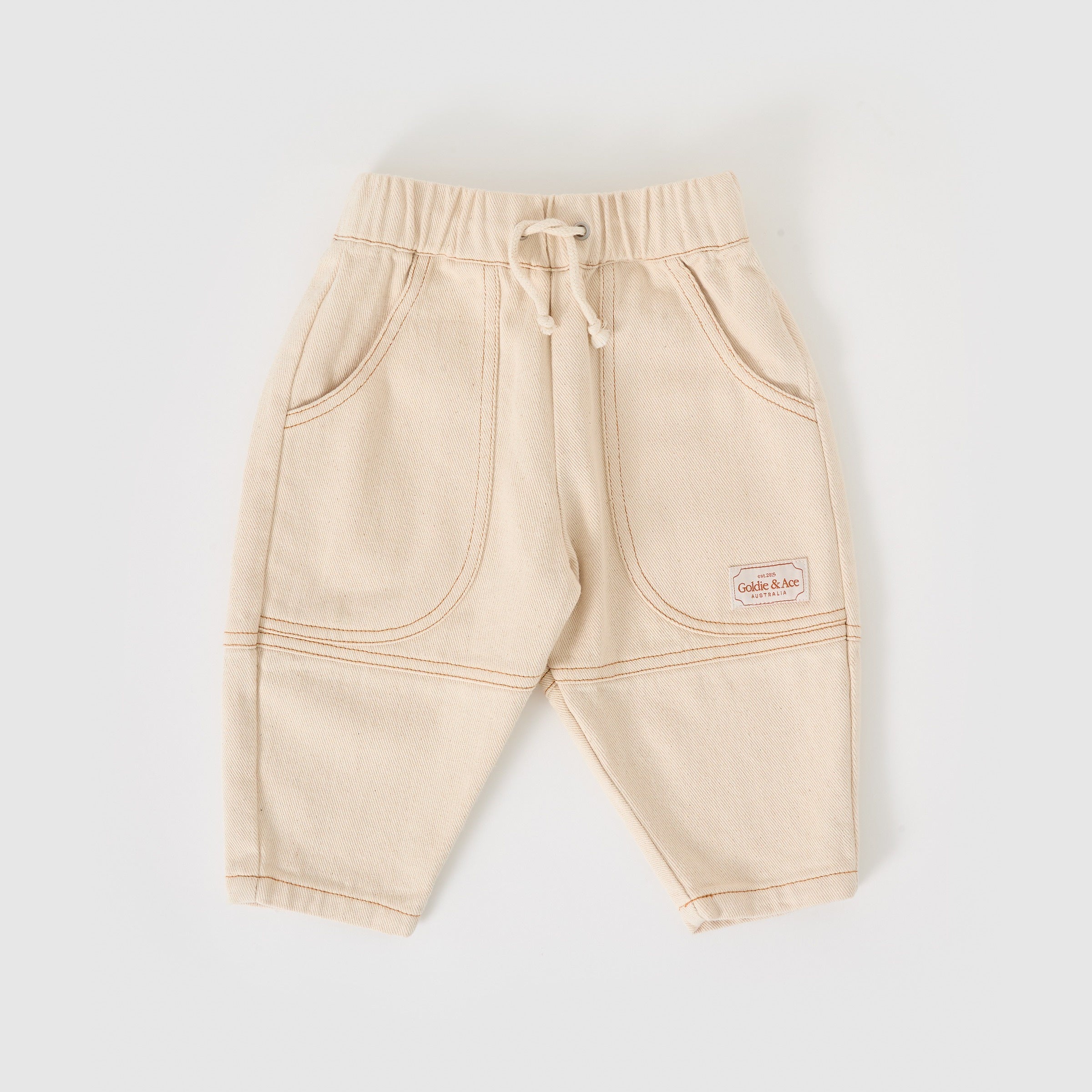 Goldie + Ace Drew Denim Pocket Pant Oat