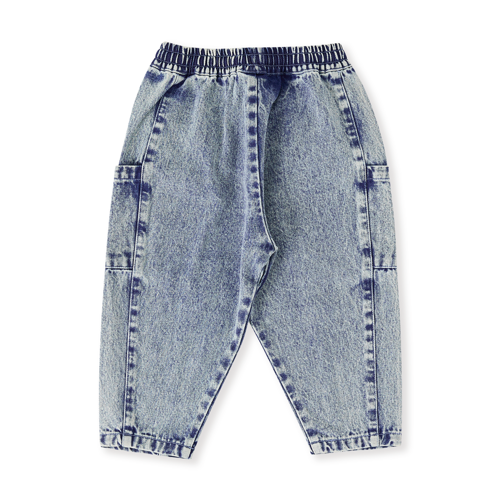 Goldie + Ace Kit Denim Pocket Pant - Light Denim