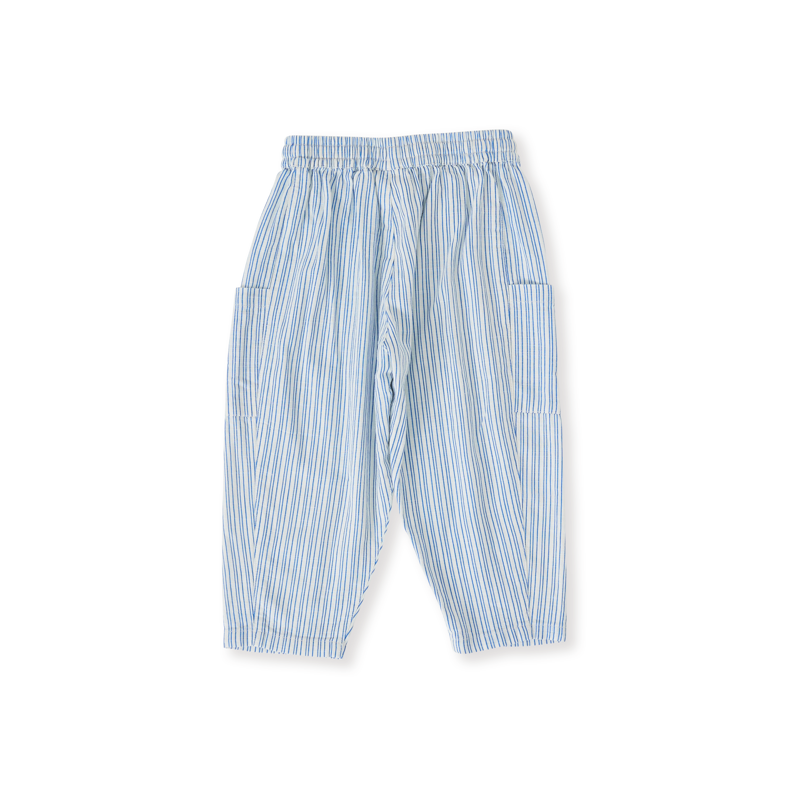 Goldie + Ace Sailor Stripe Kit Linen Pants - Ocean/Ivory
