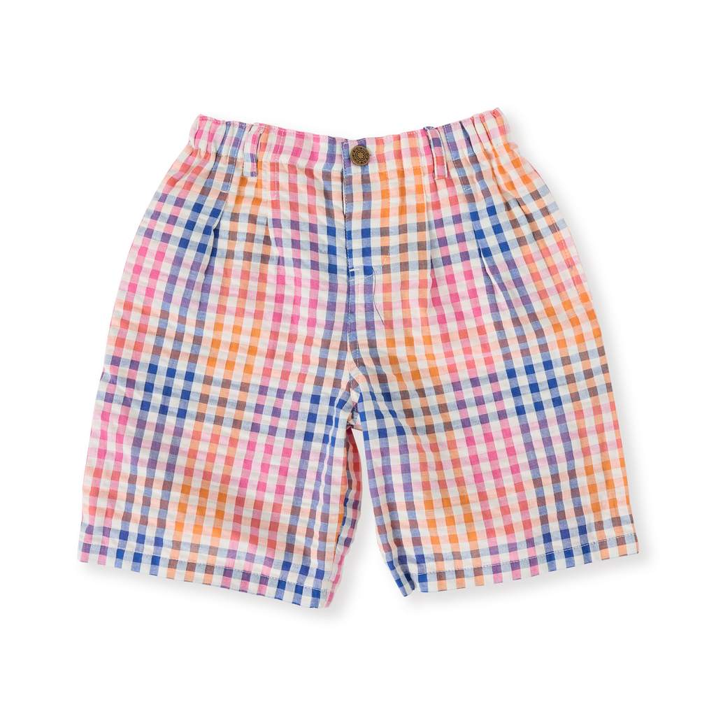 Rainbow Gingham Kirby Relaxed Shorts - Multi