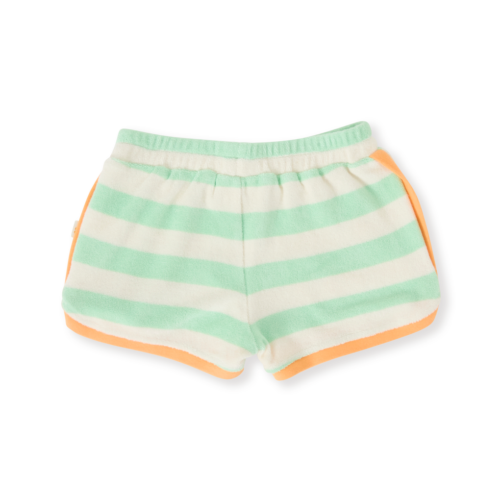 Peas In A Pod Stripe Shorts - Peapod/Cloud