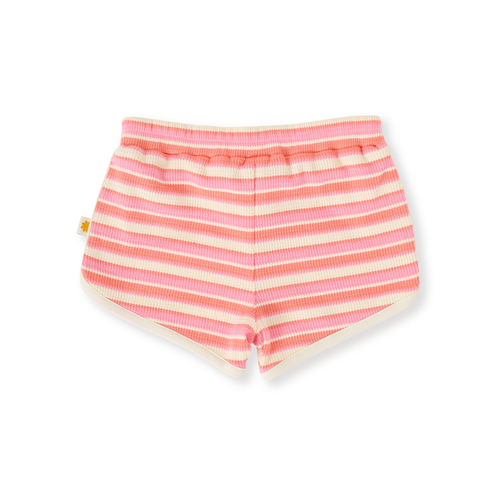 Goldie + Ace Watermelon Stripe Shorts - Pink/Peach