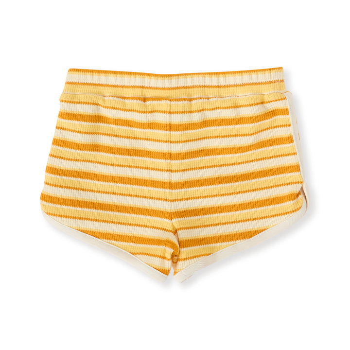 Goldie + Ace Sunshine Stripe Shorts - Lemon/Golden