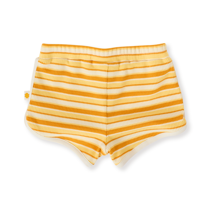Goldie + Ace Sunshine Stripe Shorts - Lemon/Golden