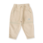 Drew Embroidered Pocket Pant - Sand