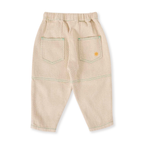 Drew Embroidered Pocket Pant - Sand
