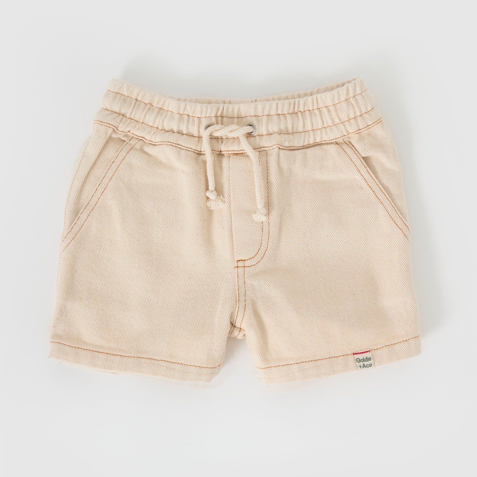 Goldie + Ace Noah Denim Shorts Oat