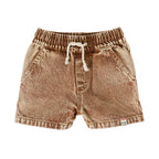 Goldie + Ace Noah Denim Shorts Brown