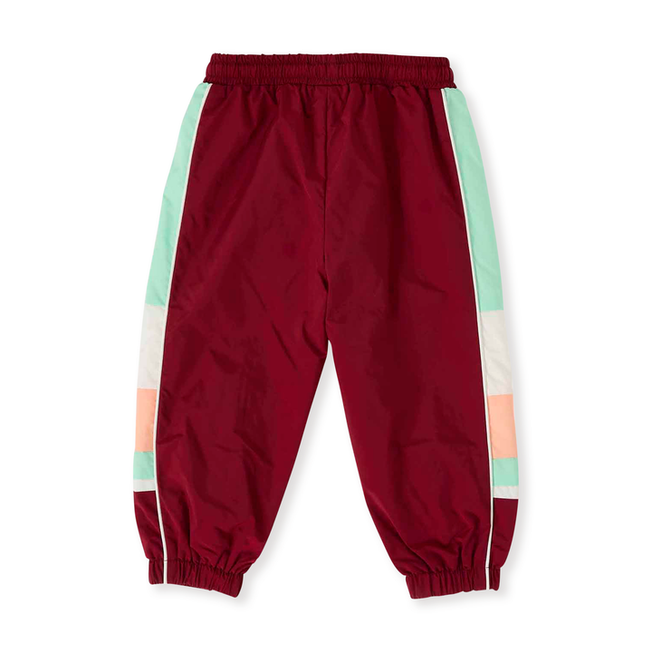 Goldie + Ace Retro Sporty Pants - Brick/Peapod