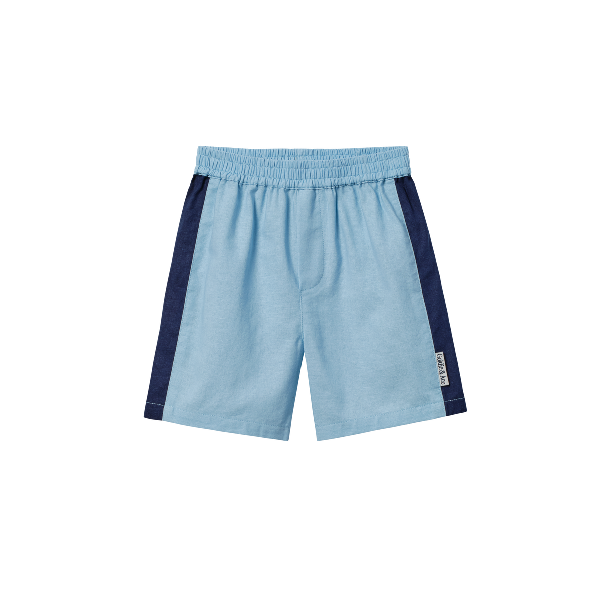 Panel Linen Blend Shorts