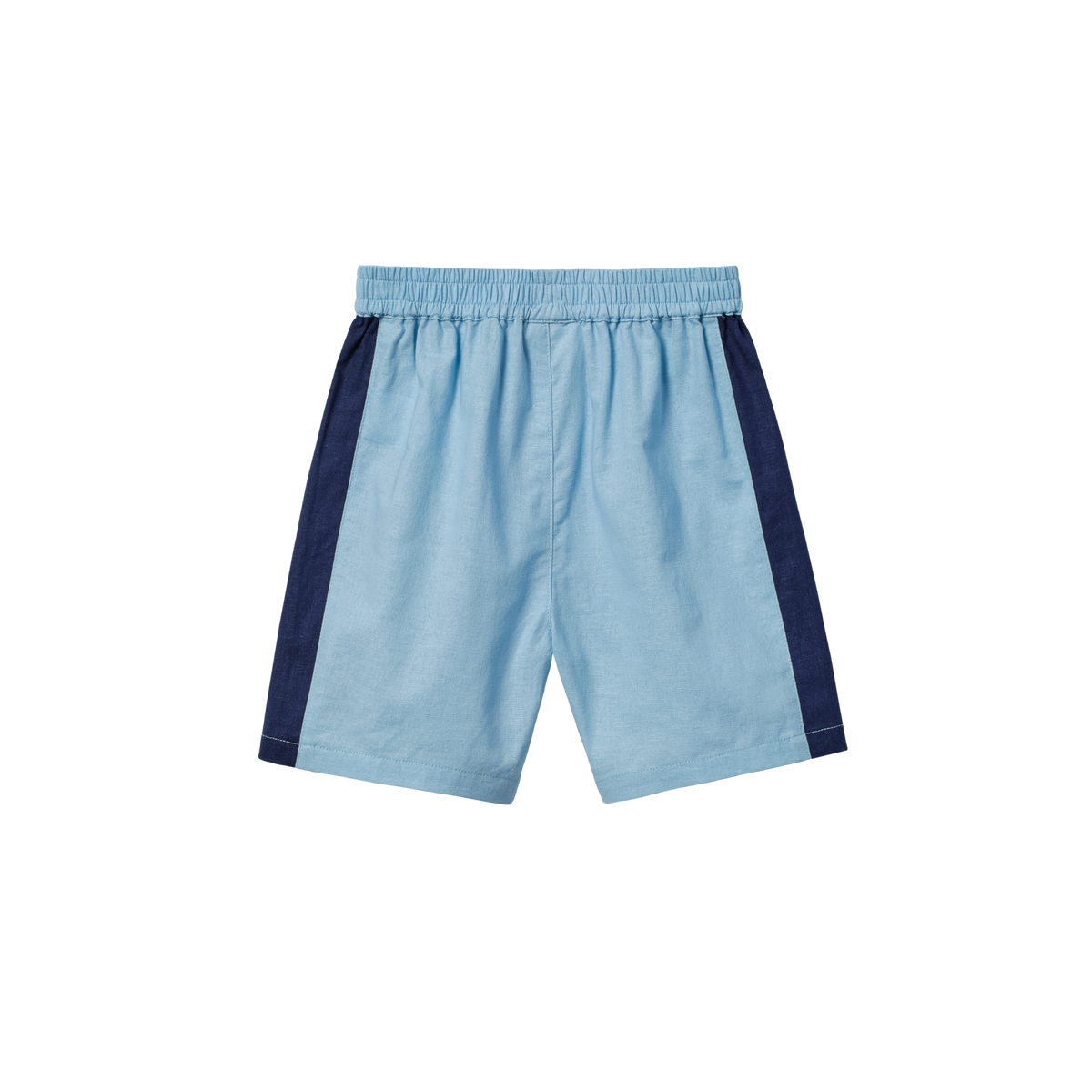 Panel Linen Blend Shorts