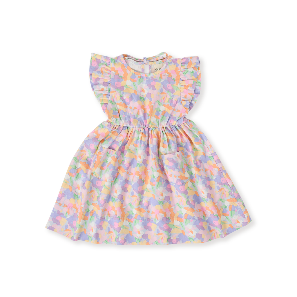 Goldie + Ace Pastel Bouquet Lyla Dress - Lilac Multi