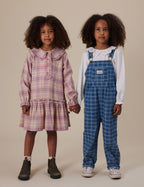 Austin Denim Check Overalls