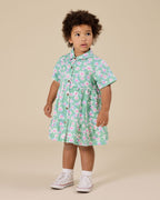 Goldie + Ace Daisy Patch Monica Dress - Moss
