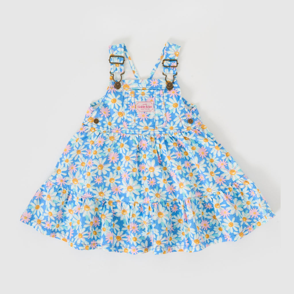 Tully Tiered Pinafore Dress Seaside Daisy
