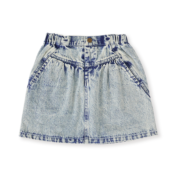 Goldie + Ace Esta A-Line Denim Skirt - Light Denim