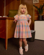 Goldie + Ace Rainbow Gingham Flo Smocked Dress - Multi