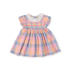 Goldie + Ace Rainbow Gingham Flo Smocked Dress - Multi