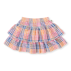 Goldie + Ace Rainbow Gingham Ria Ruffle Skirt - Multi