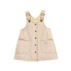 Goldie + Ace Penelope Pinafore Pocket Dress Oat