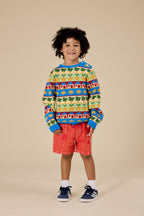 Noah Denim Pocket Shorts - Apple Red