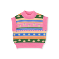 Flutter By Sweater Vest - Pink Multi