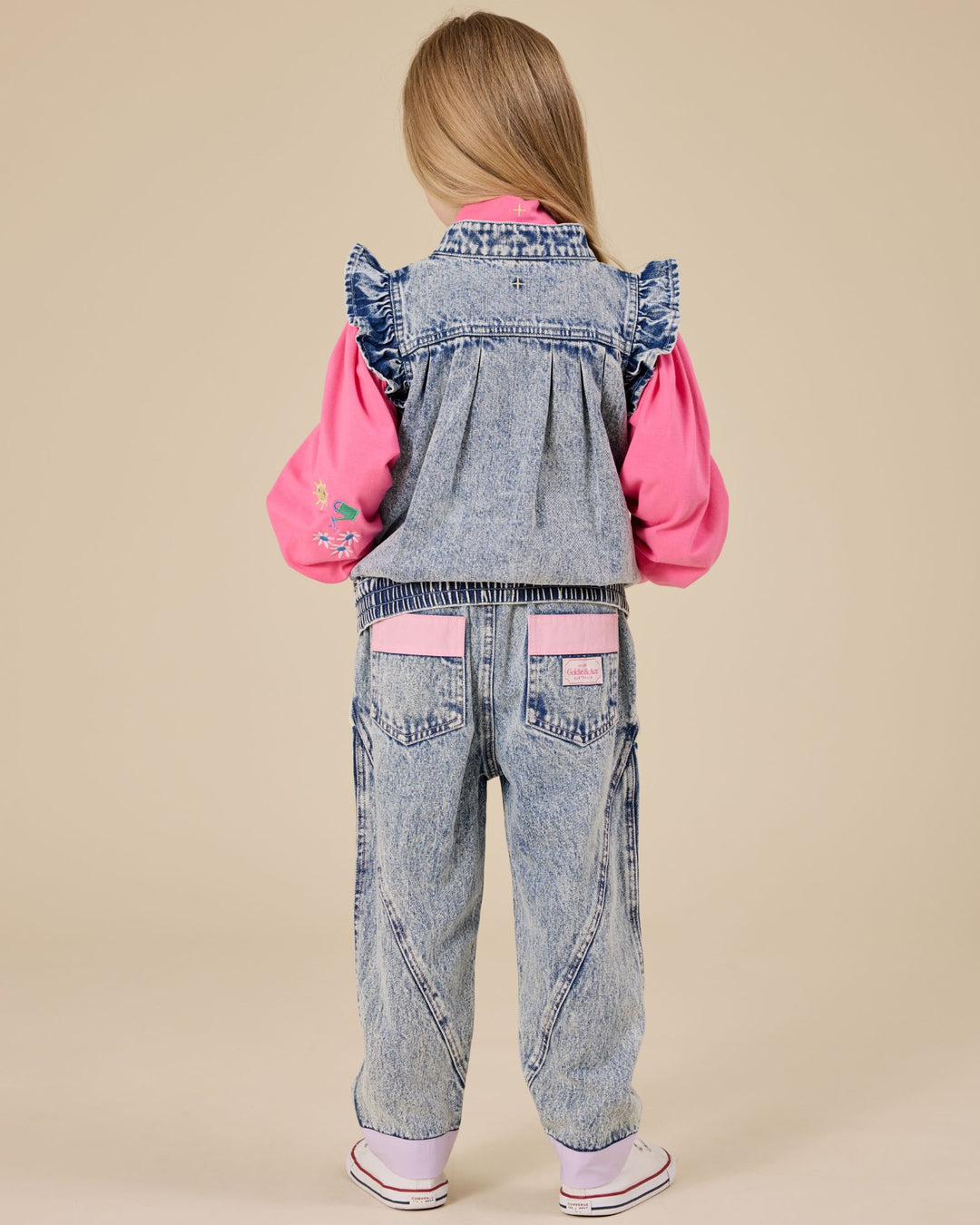 Goldie + Ace Pastel Pop Nora Denim Pant - Light Denim