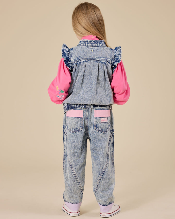 Goldie + Ace Pastel Pop Nora Denim Pant - Light Denim