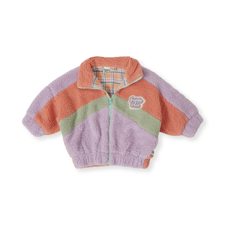 Goldie + Ace Frankie Sherpa Jacket  - Lilac