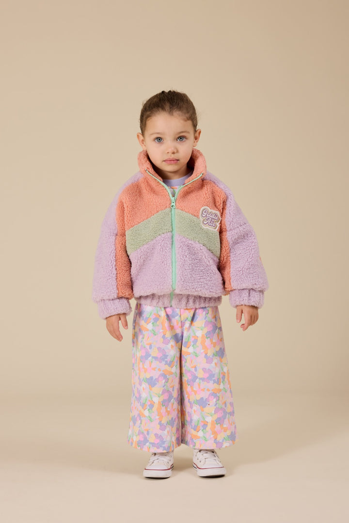 Goldie + Ace Pastel Bouquet Arlo Wide Leg Pant - Lilac Multi