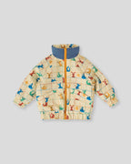 Goldie + Ace Hopscotch Reversible Puffer Jacket - Lake/Vanilla