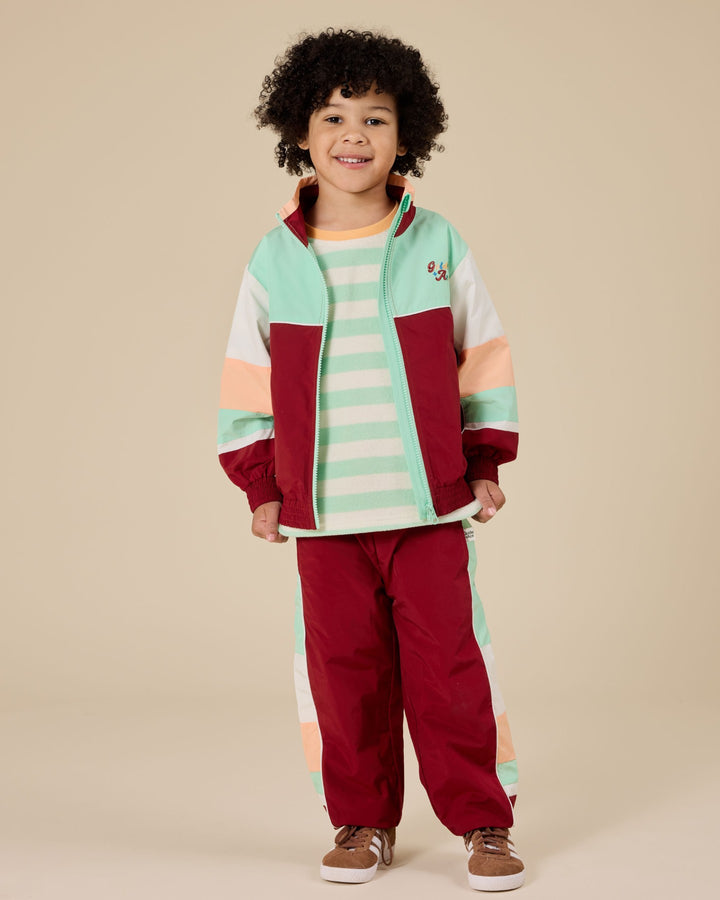 Goldie + Ace Peas In A Pod Stripe T-Shirt - Peapod/Cloud