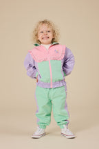 Goldie + Ace Frill Seekers Retro Spray Jacket - Lilac/Rose/Peapod