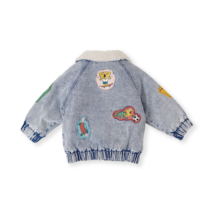 Goldie + Ace Ari Denim Sherpa Jacket