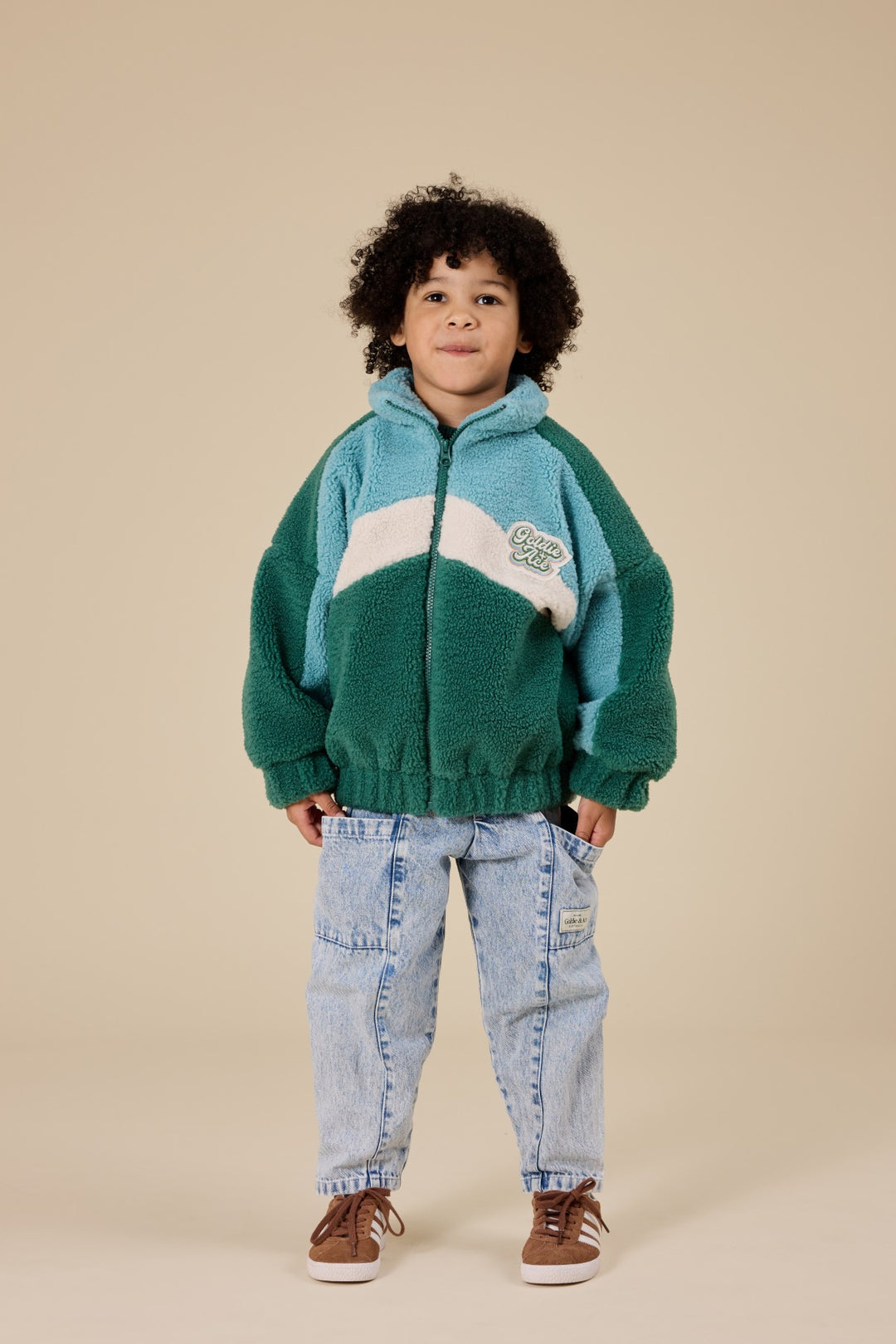 Goldie + Ace Frankie Sherpa Jacket  - Teal