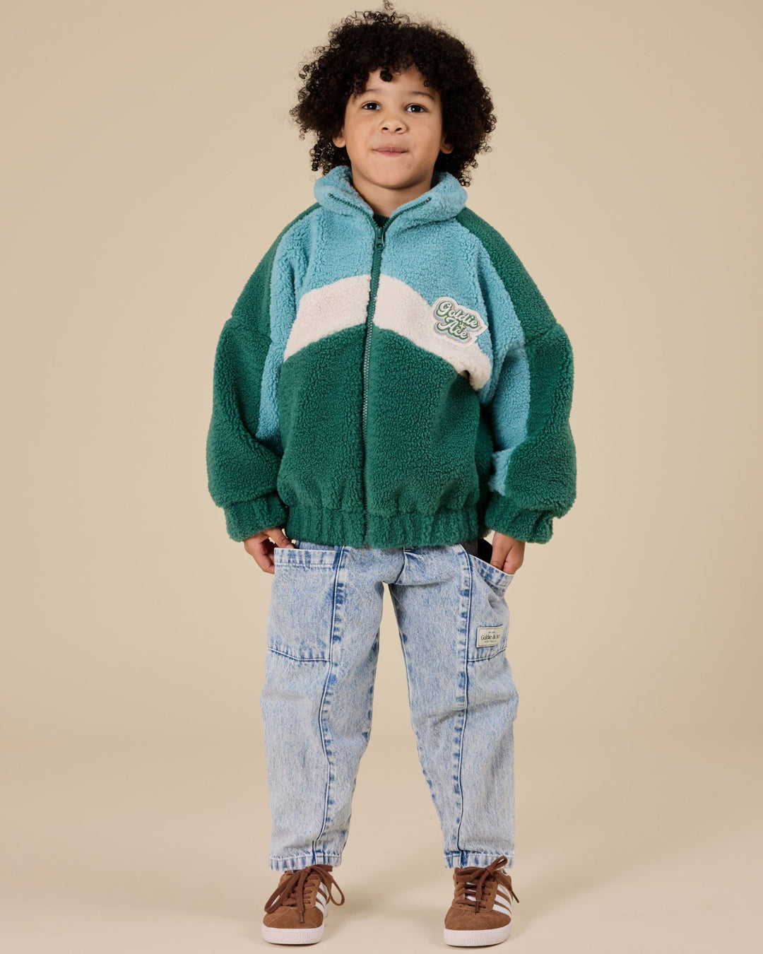 Goldie + Ace Frankie Sherpa Jacket  - Teal