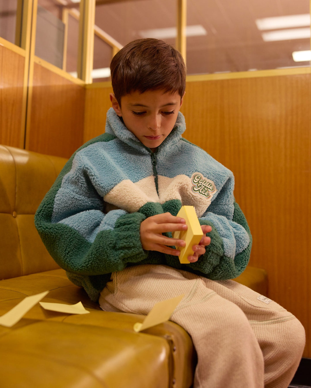 Goldie + Ace Frankie Sherpa Jacket  - Teal